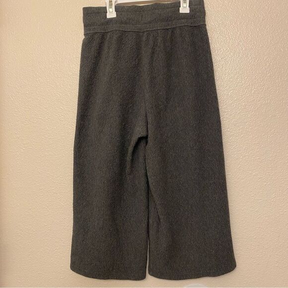 Lululemon Retreat Yourself Heathered Core Dark Grey Cropped Wide Leg Pant Size 4 - Picture 3 of 12